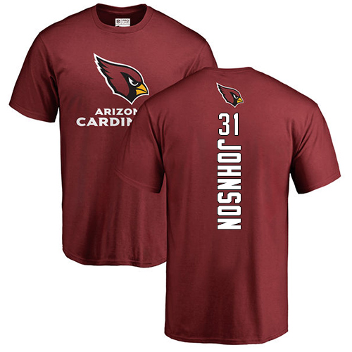 Arizona Cardinals Men Maroon David Johnson Backer NFL Football #31 T Shirt->arizona cardinals->NFL Jersey